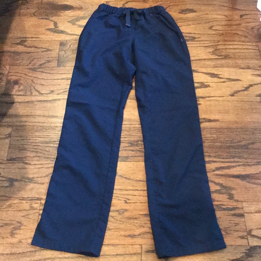 FIGS navy blue elastic waist scrub pants